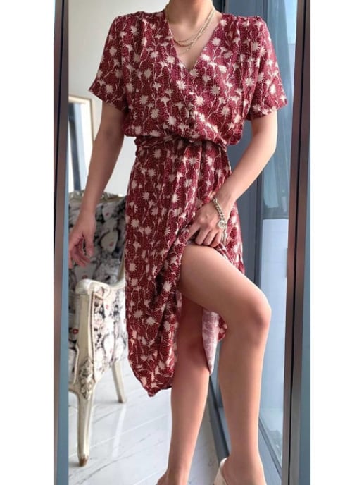 QU-Style Royal bloemen print jurk 0841 - Image 2