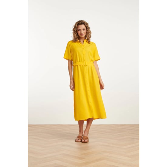 Smashed Lemon 25150 linnen midi shirtjurk | - Image 1