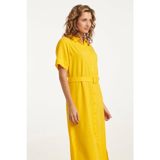 Smashed Lemon 25150 linnen midi shirtjurk | - Image 2
