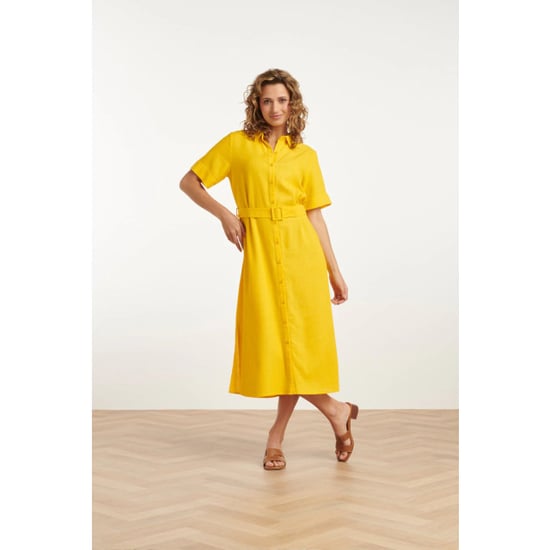 Smashed Lemon 25150 linnen midi shirtjurk | - Image 5