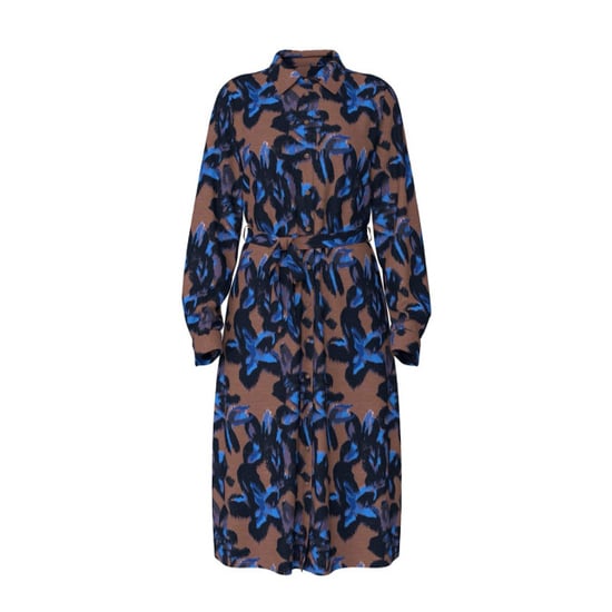 Vila Vidogma ria ls mid calf shirt dres dessin - Image 2