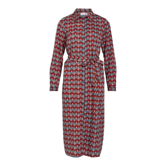 Vila Vizino zin v-neck ls tie dresslc dessin - Image 1