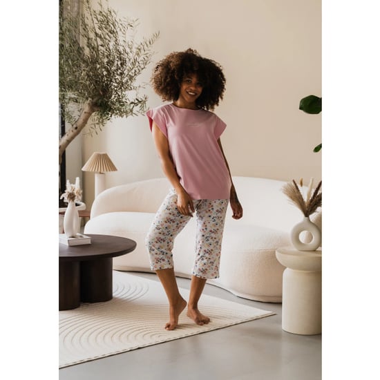 By Louise Dames capri pyjama set roze driekwart - Image 4