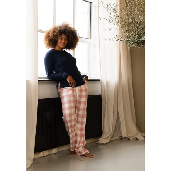 By Louise Dames pyjama set lang flanel geruit roze - Image 4
