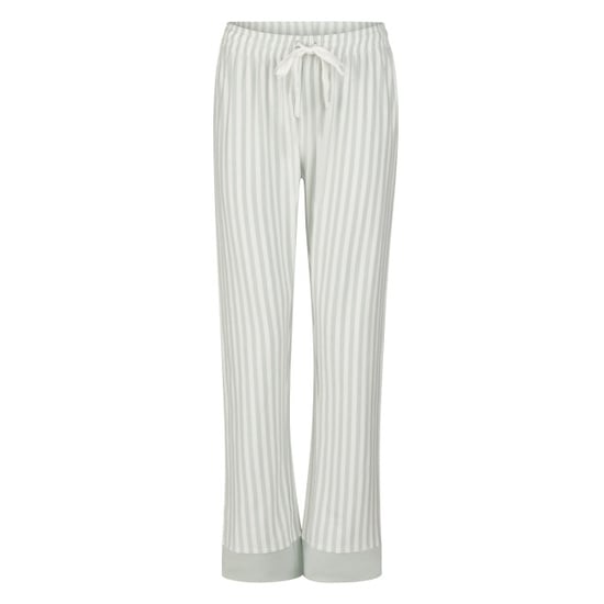 By Louise Dames pyjama set lang katoen beige/mintgroen gestreept - Image 3