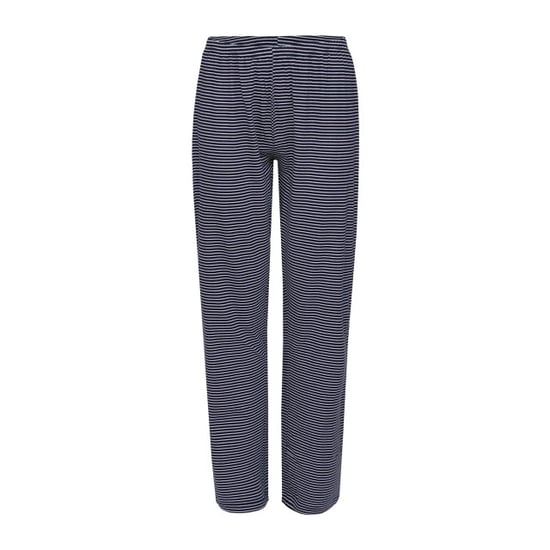 By Louise Dames pyjama set lang katoen grijs / donkerblauw gestreept - Image 4