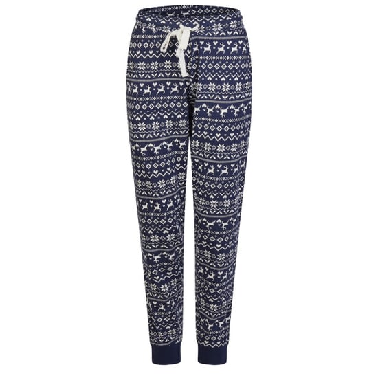 By Louise Dames pyjama set lang katoen roze/donkerblauw norwegian jacquard print - Image 3