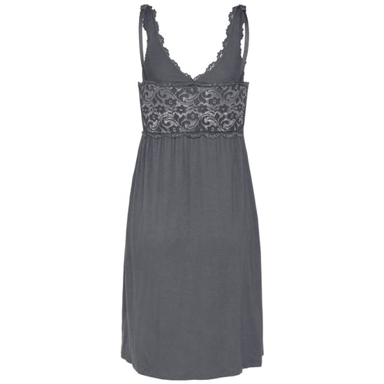 By Louise Slipdress dames nachthemd met kant donker - Image 2