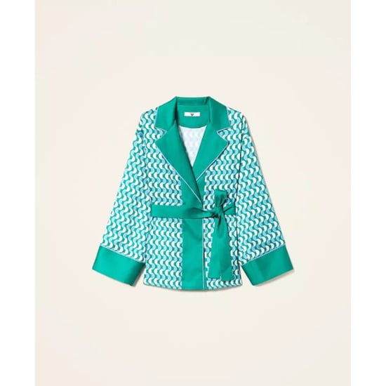 Twin-set Kimono 10029 bic. t. new poi/green flag - Image 6