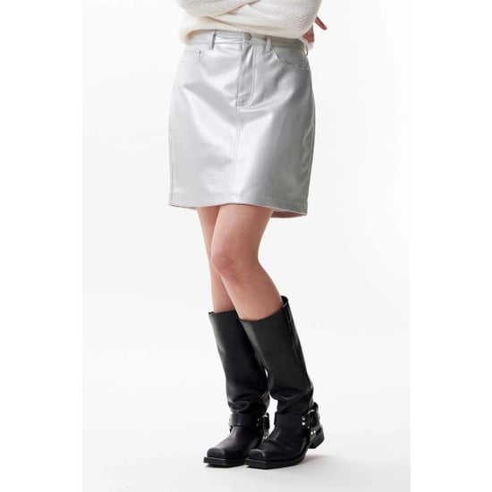 Catwalk Junkie 24020206 vegan leather 5 pocket skirt - Image 1