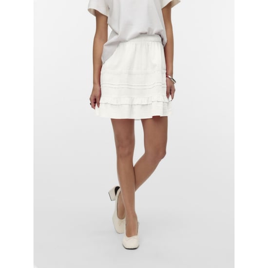 Vero Moda Vmpretty short skirt wvn off-white - Image 2