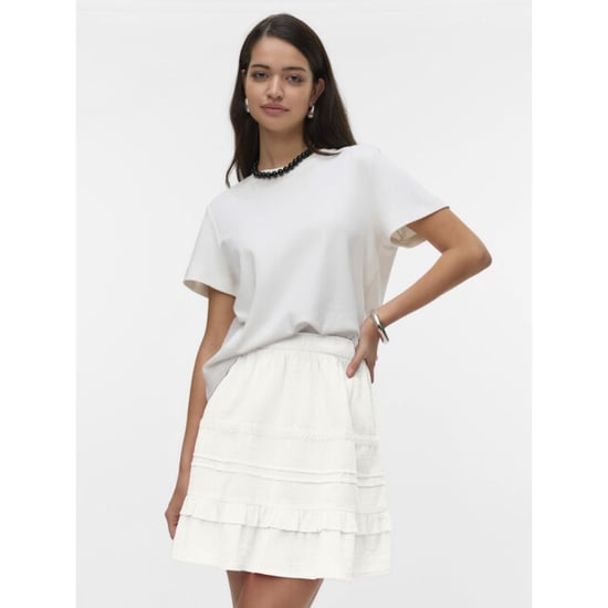 Vero Moda Vmpretty short skirt wvn off-white - Image 4