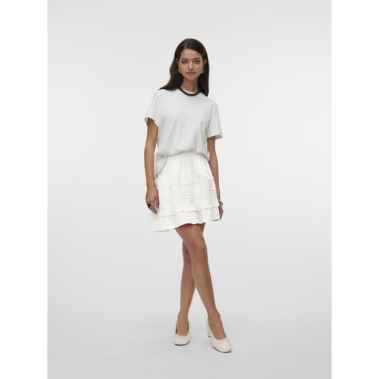 Vero Moda Vmpretty short skirt wvn off-white - Image 5