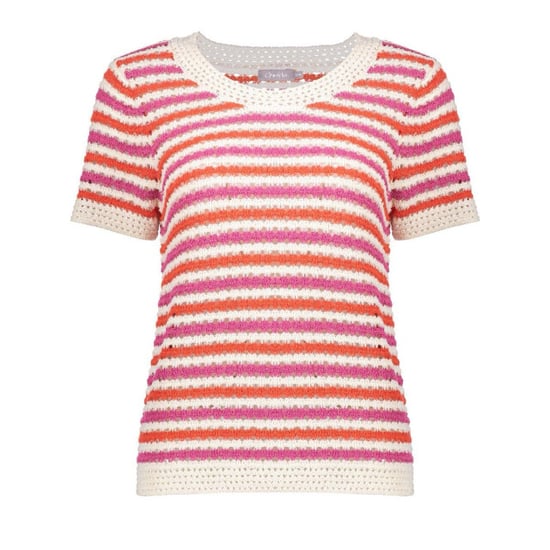 Geisha Top knitted short sleeves ecru dessin - Image 1