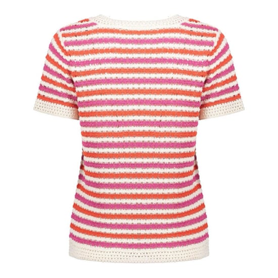 Geisha Top knitted short sleeves ecru dessin - Image 3