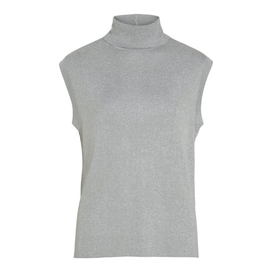 Vila Vixandra highneck sl glitter knit zilverkleurig - Image 1