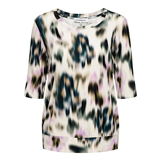 &Co Woman Top lucille faded flower khaki multi - Image 1