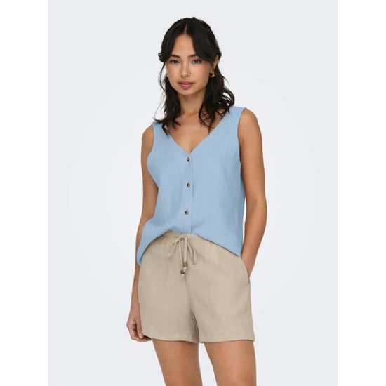 Jacqueline de Yong Say s/l linen v-neck top - Image 3