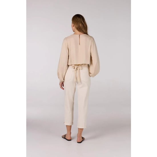 Jansen Amsterdam Sam top sq 168 wrap blouse sand - Image 2