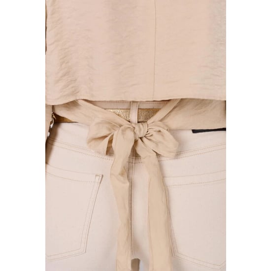 Jansen Amsterdam Sam top sq 168 wrap blouse sand - Image 5