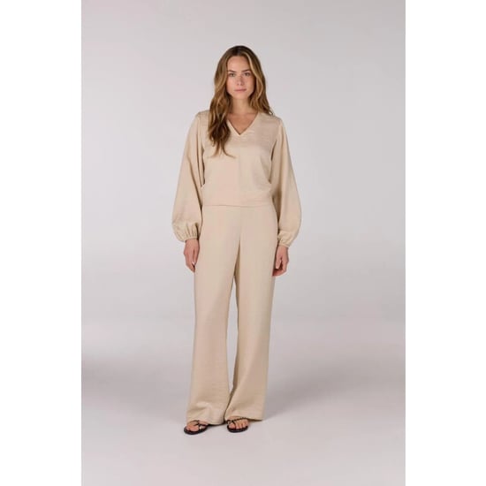 Jansen Amsterdam Sam top sq 168 wrap blouse sand - Image 6