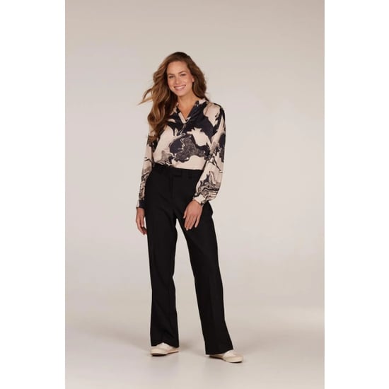 Jansen Amsterdam W24 blouse cristina wgp168 00/0131 sand black - Image 4