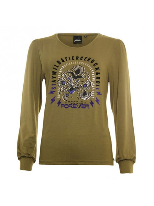 Poools T-shirt 333233 olive - Image 1