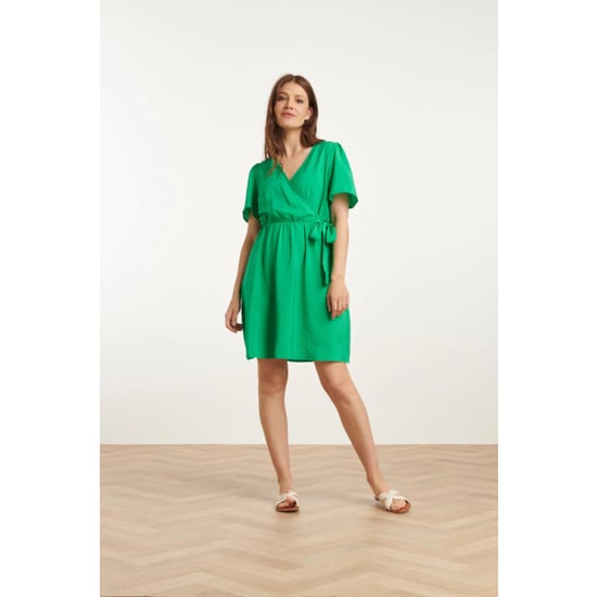 Smashed Lemon 25170 fel zomerjurk met overlap v-hals | - Image 5