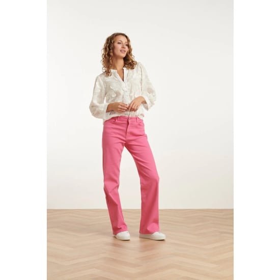 Smashed Lemon 25207 roze denim straight jeans - Image 2