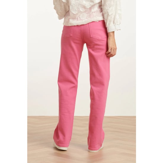 Smashed Lemon 25207 roze denim straight jeans - Image 3
