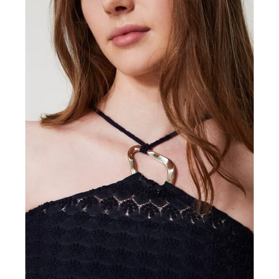 Twin-set Knitted top/ gehaakte top met ring - Image 3