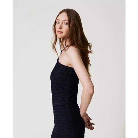 Twin-set Knitted top/ gehaakte top met ring - Image 6