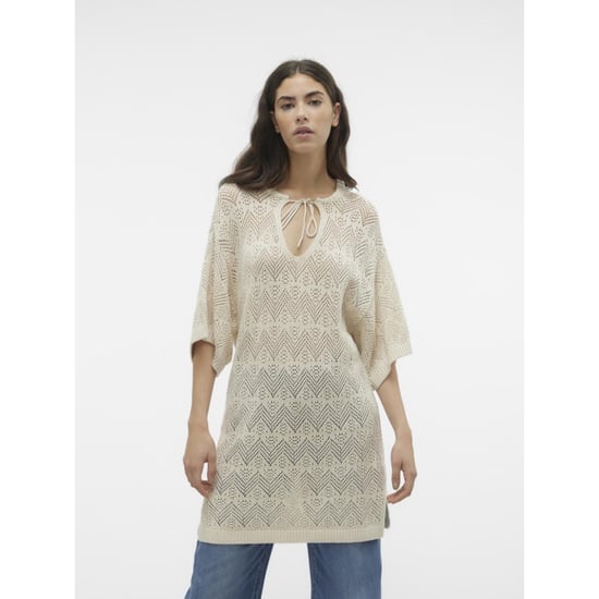 Vero Moda Vmmalta 24 v-neck pullover beige - Image 2