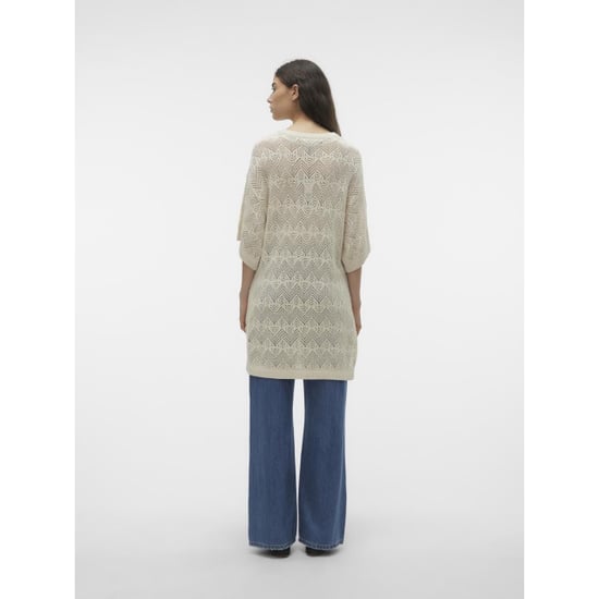 Vero Moda Vmmalta 24 v-neck pullover beige - Image 4