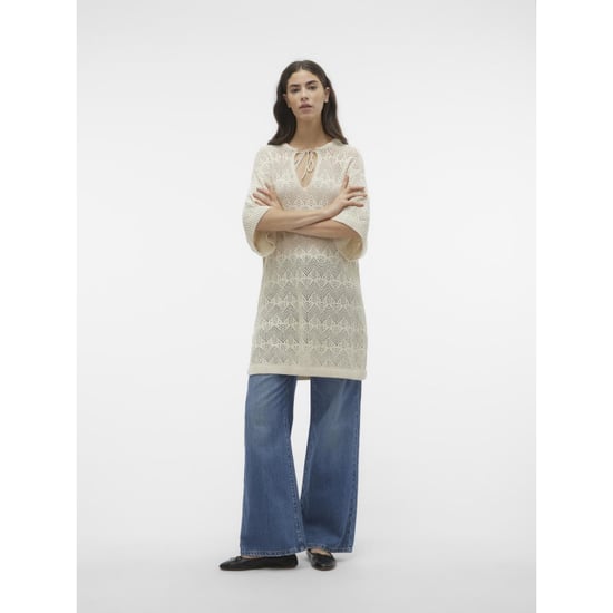 Vero Moda Vmmalta 24 v-neck pullover beige - Image 5