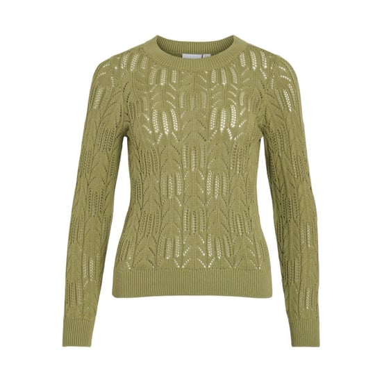 Vila Vicotti o-neck ls knit top olijf - Image 1