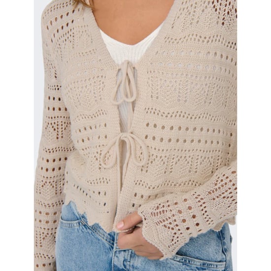 Jacqueline de Yong Sun lay l/s v-neck tie cardigan - Image 3