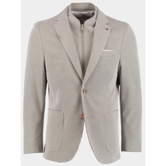 Bos Bright Blue Colbert d7,5 lommer jacket with inlay 241037lo45bo/367 olive night - Image 1