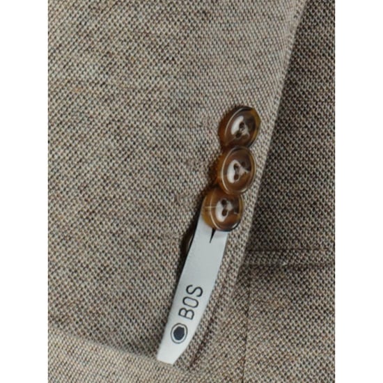Bos Bright Blue Colbert luka jersey jacket 243037lu21bo/820 sand - Image 4