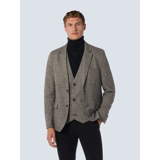No Excess Blazer stretch jersey melange black - Image 3