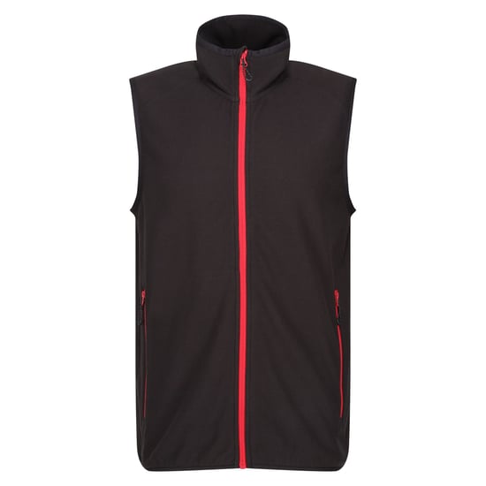 Regatta Navigate Fleece Gilet för herrar (Svart/Klassiskt rött) - Image 1