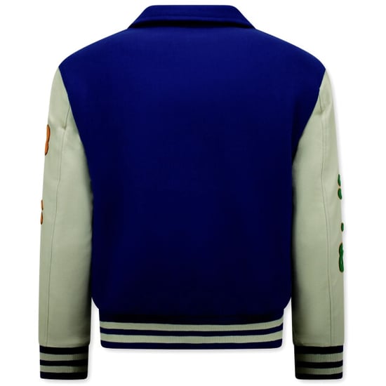Enos Geborduurde retro college jackets oversized 851 - Image 6