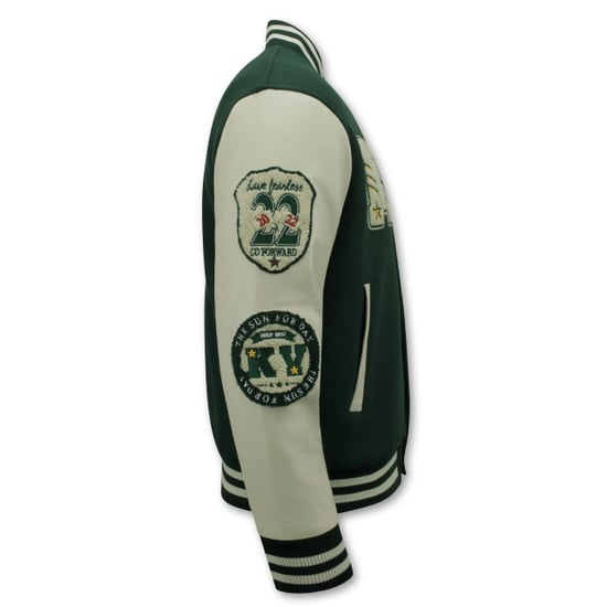 Enos Vintage oversized varsity jacket 7086 - Image 4