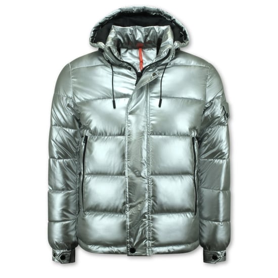 Enos Zilveren puffer jackets met capuchon - Image 5