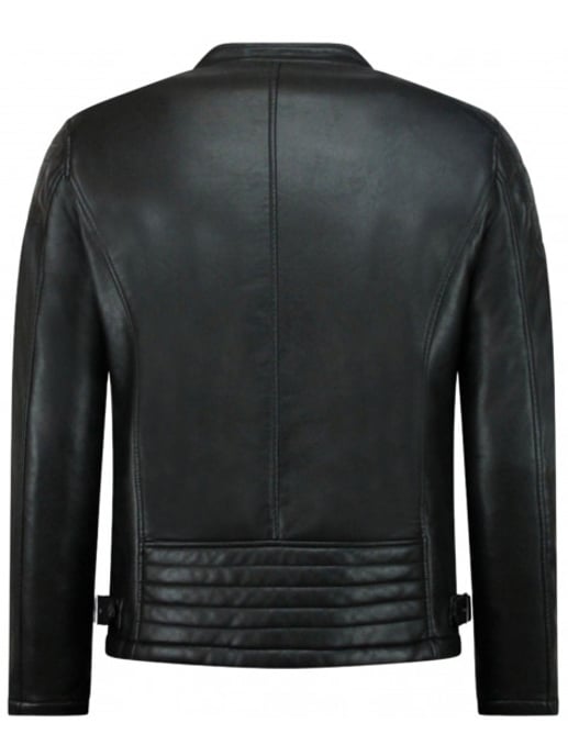 Local Fanatic Imitatie leren jas biker jack - Image 2