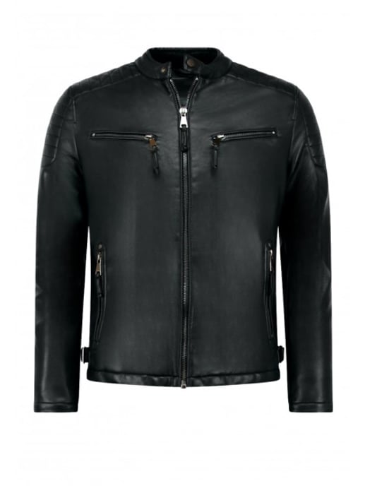 Local Fanatic Imitatie leren jas biker jack - Image 3