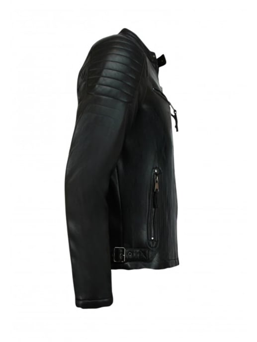 Local Fanatic Imitatie leren jas biker jack - Image 5