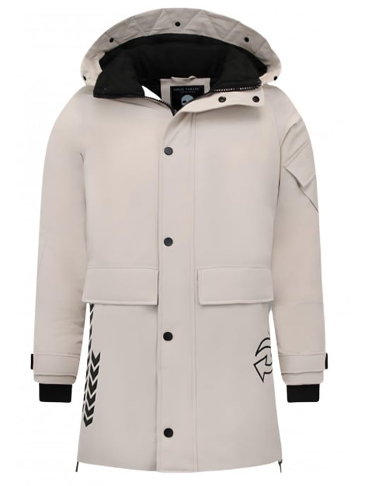 Enos Beige winterjas 9803 - Image 6