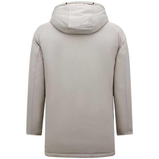 Enos Gewatteerde parka met capuchon beige - Image 3