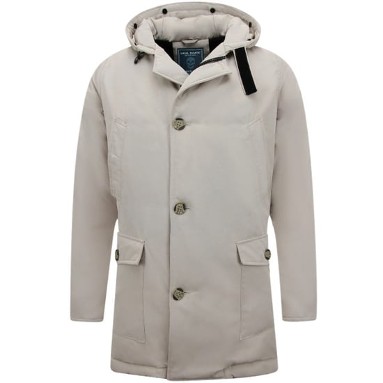 Enos Gewatteerde parka met capuchon beige - Image 5